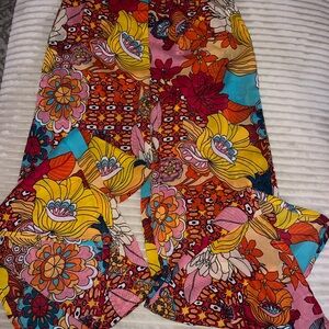 Floral Multicolor Women's Beach Pants